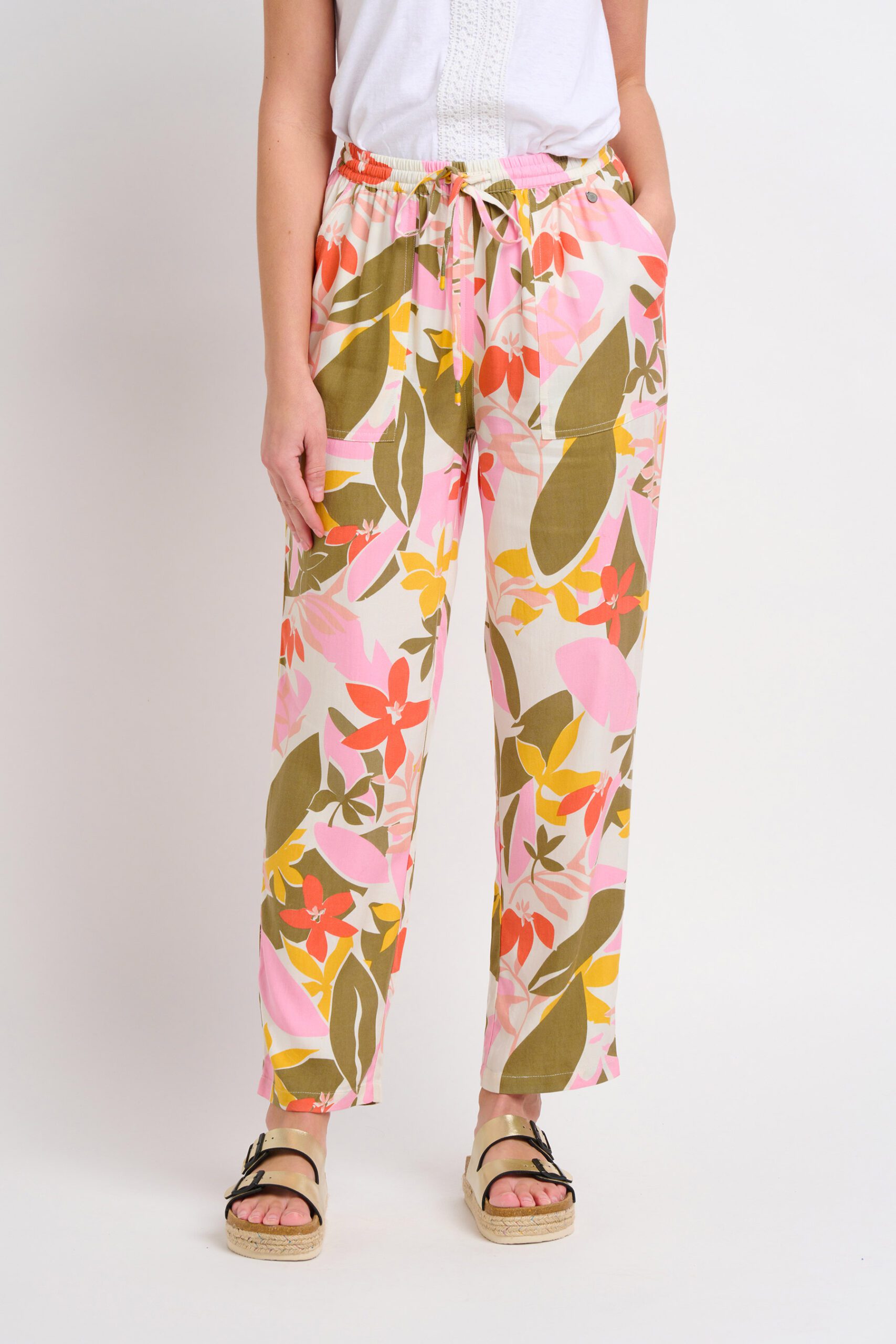 Tropical Palm Pants - Fresca Fashion