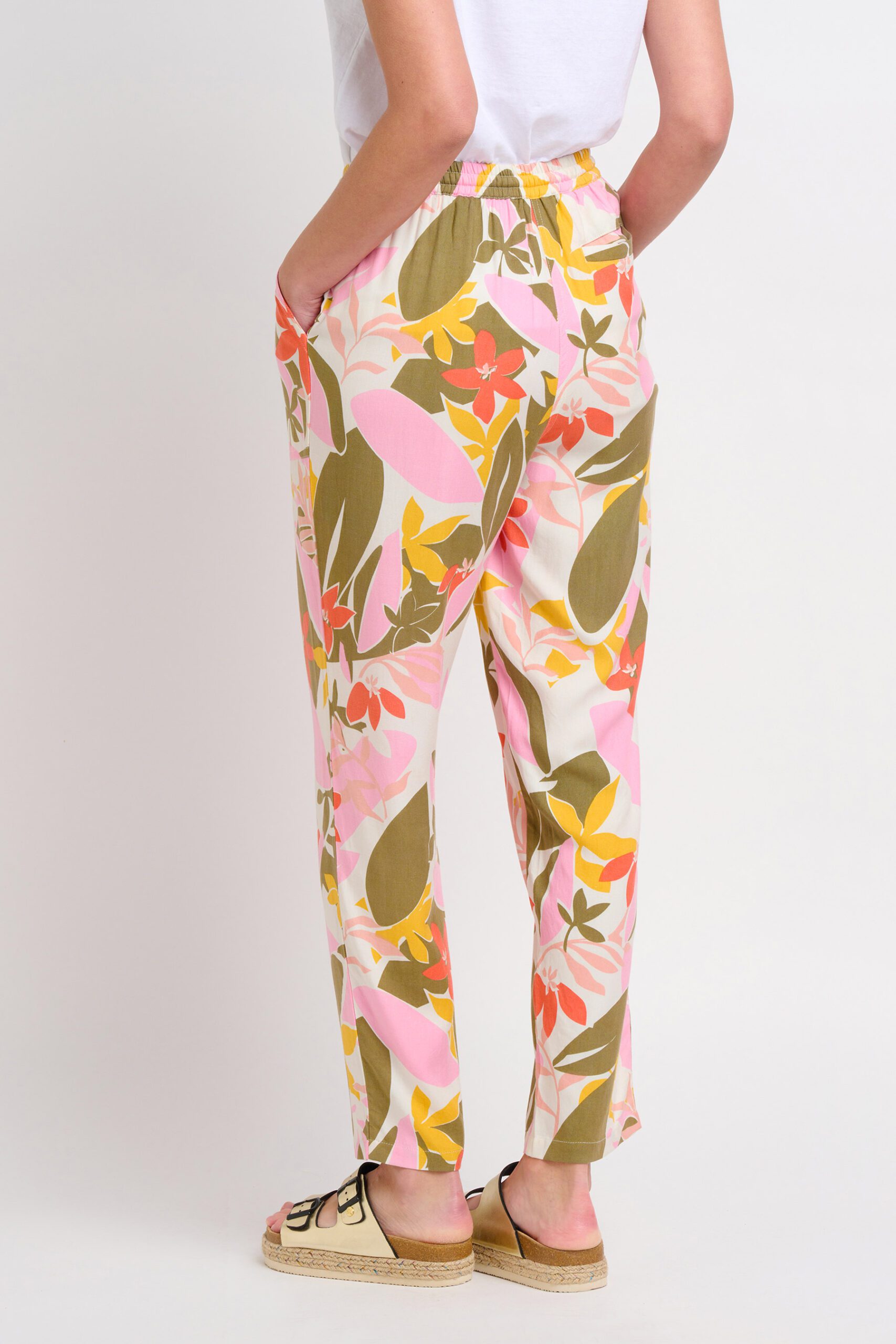 Tropical Palm Pants - Fresca Fashion